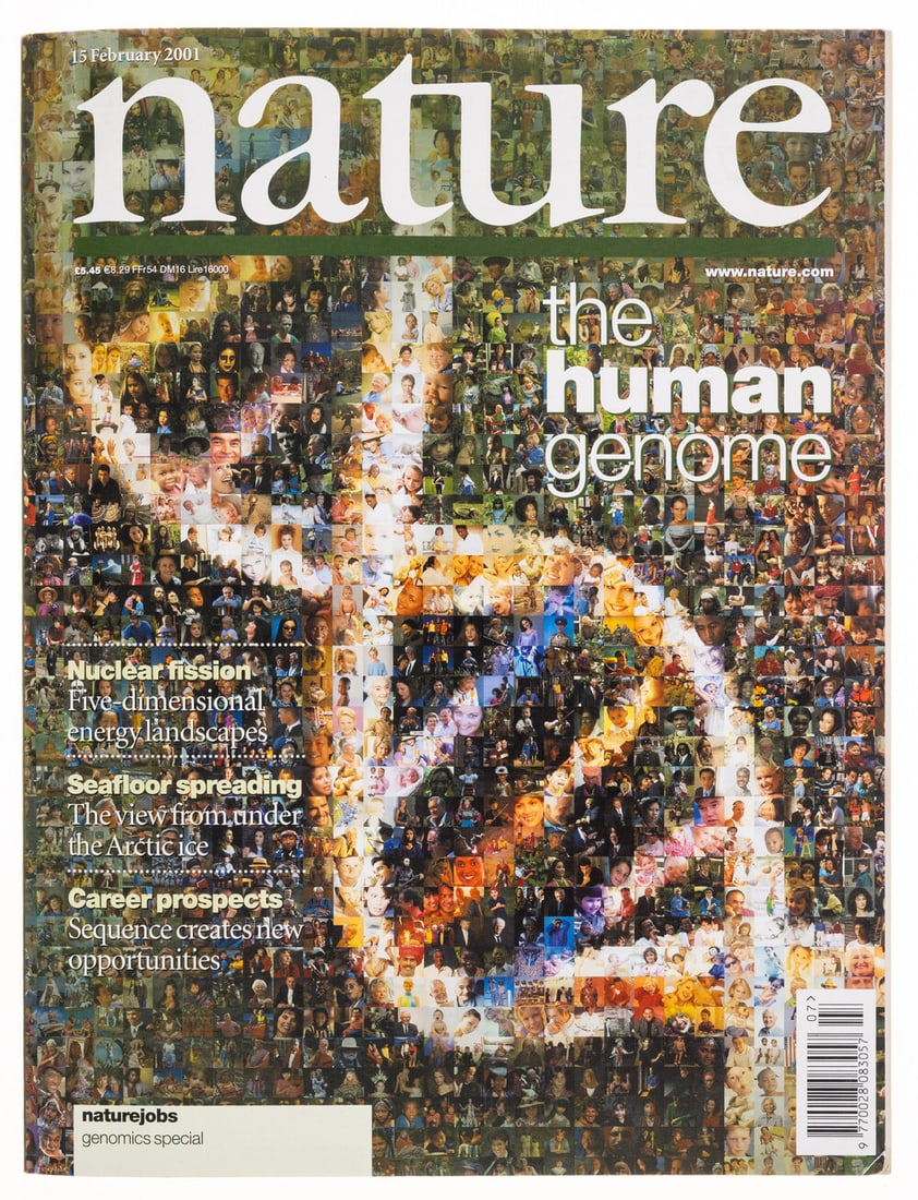 DNA.- Mapping the human genome.- Human Genome Project (The). Nature, Vol.409, issue 6822, first (1 of 1)
