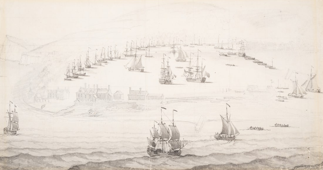 Dover.- Buck (Samuel) and Francis Swaine (1725-1782), Attributed to. South Prospect of Dover, (1 of 1)