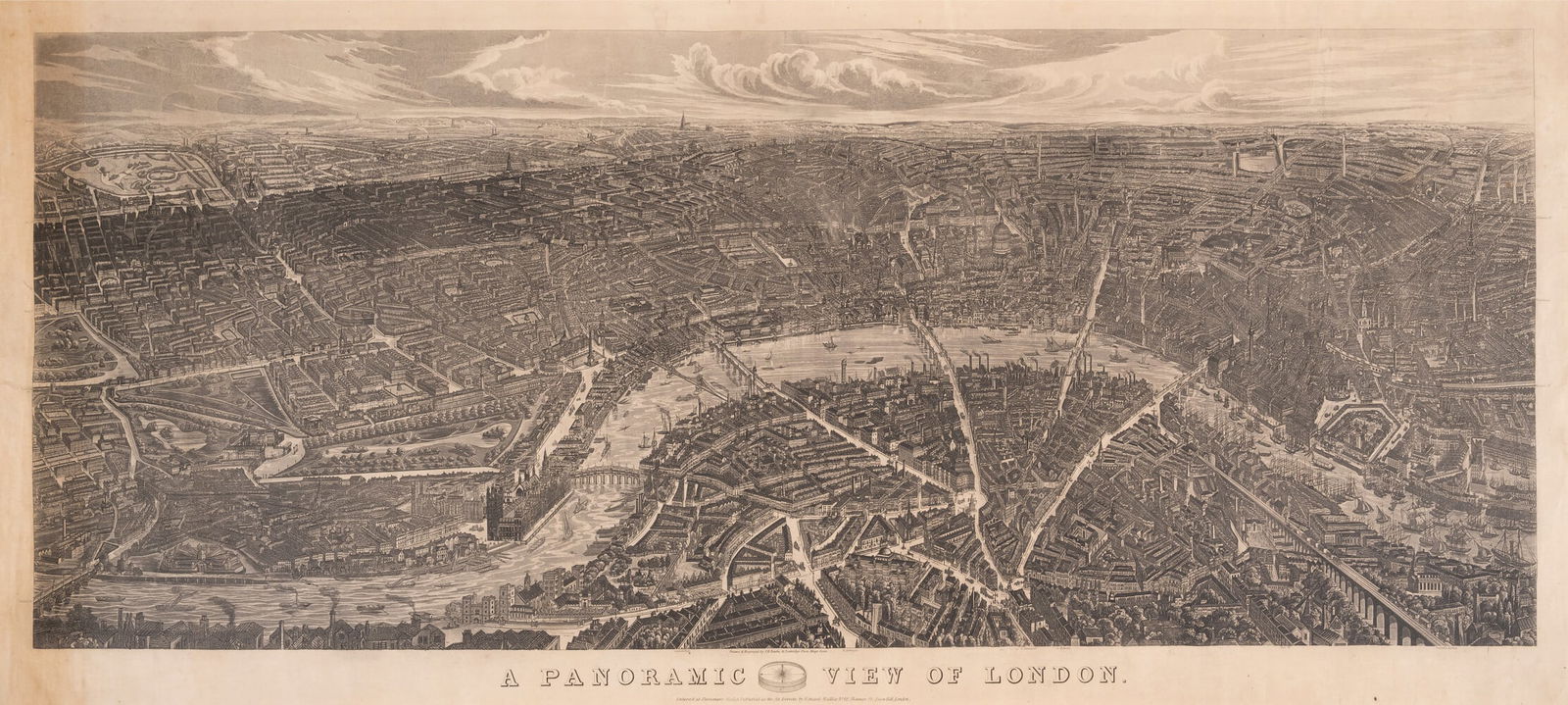 London.- Banks (J.H.) A Panoramic View of London, engraving, [c.1850] (1 of 1)