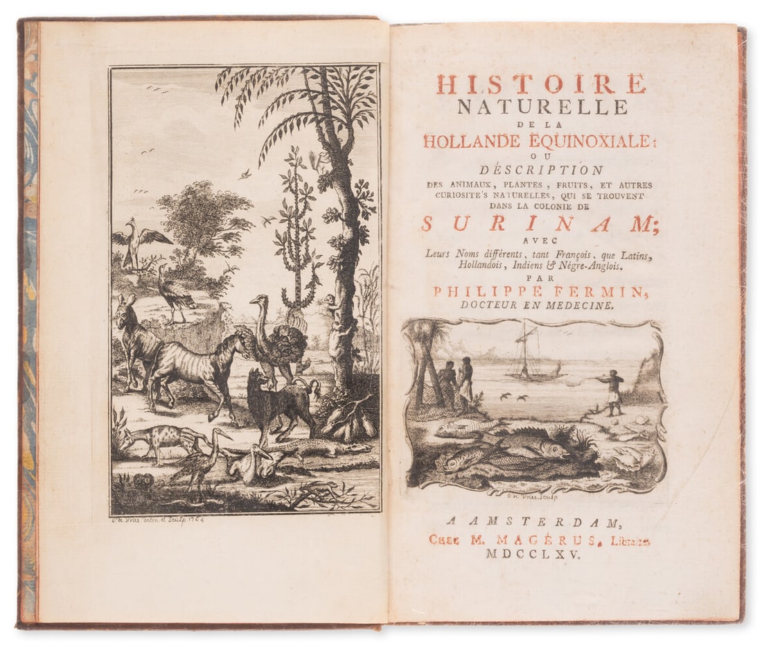 South America.- Fermin (Philippe) Histoire Naturelle de la Hollande Equinoxiale... dans la Colonie (1 of 1)