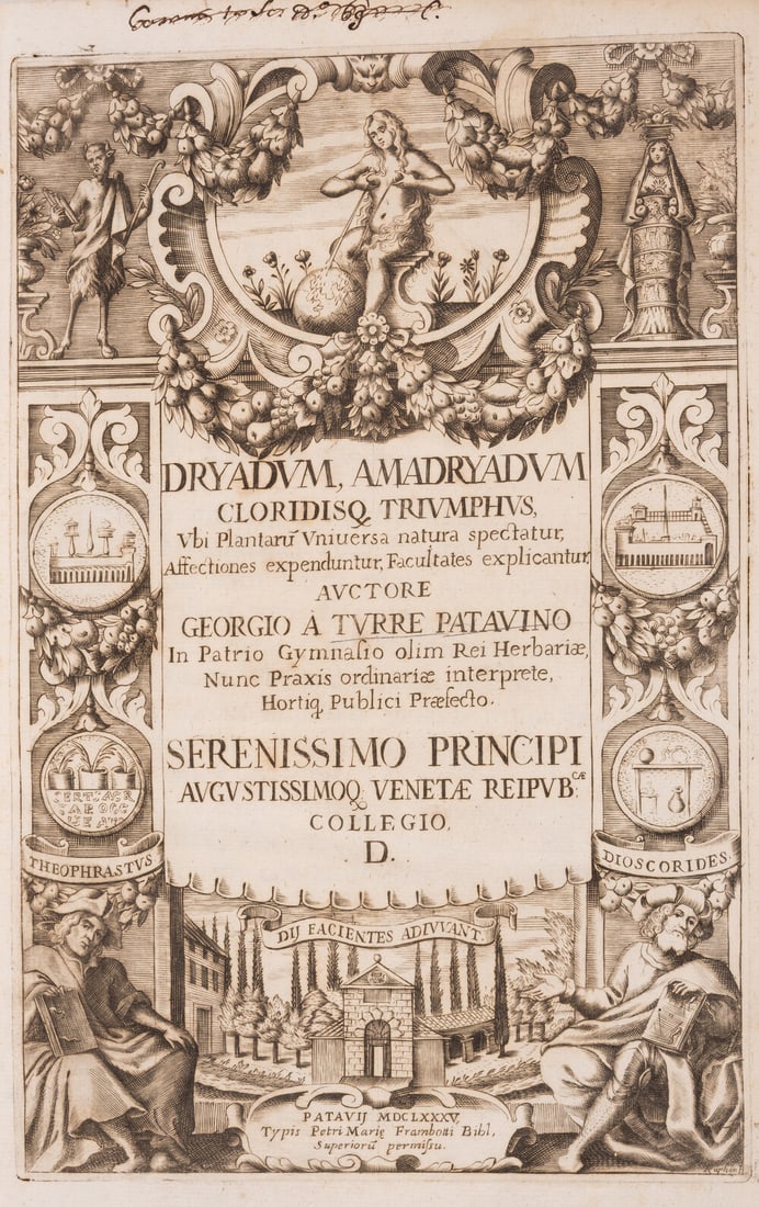 Botany.- Torre (Giorgio della) Dryadum, Amadryadum Cloridisq Triumphus, ubi Plantaru Universa natura (1 of 1)
