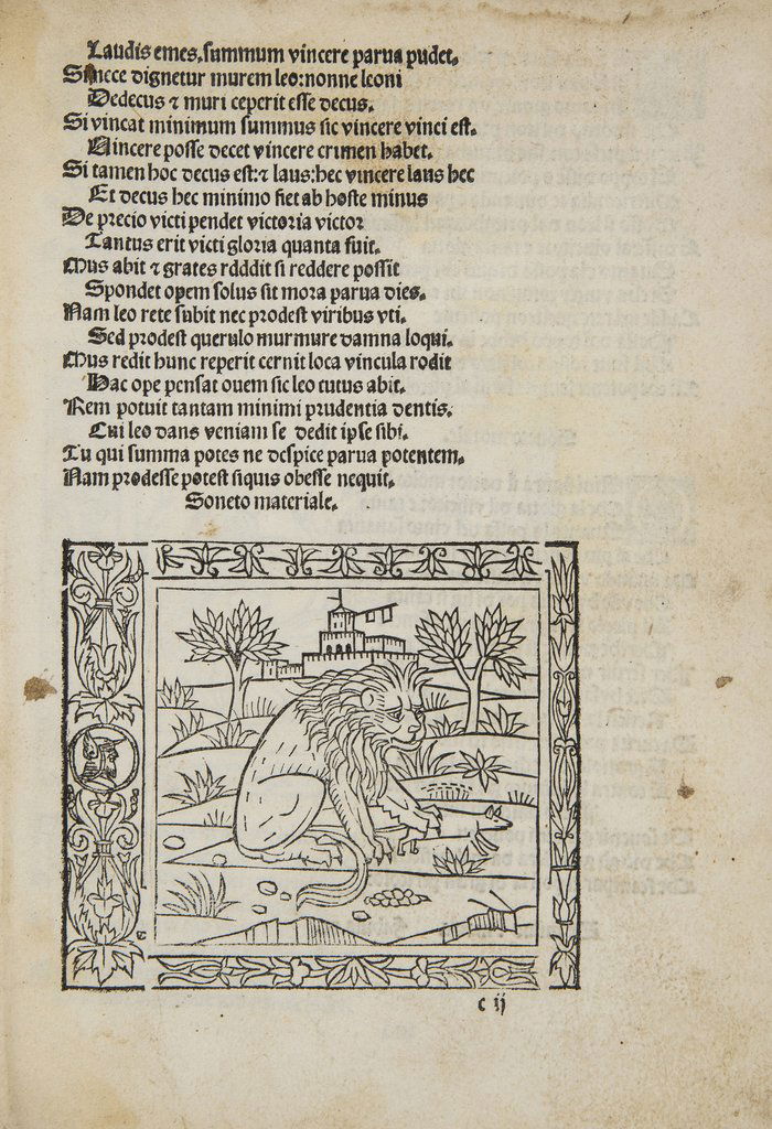 Aesop. Esopo con la vita sua historiale vulgare & (1 of 2)