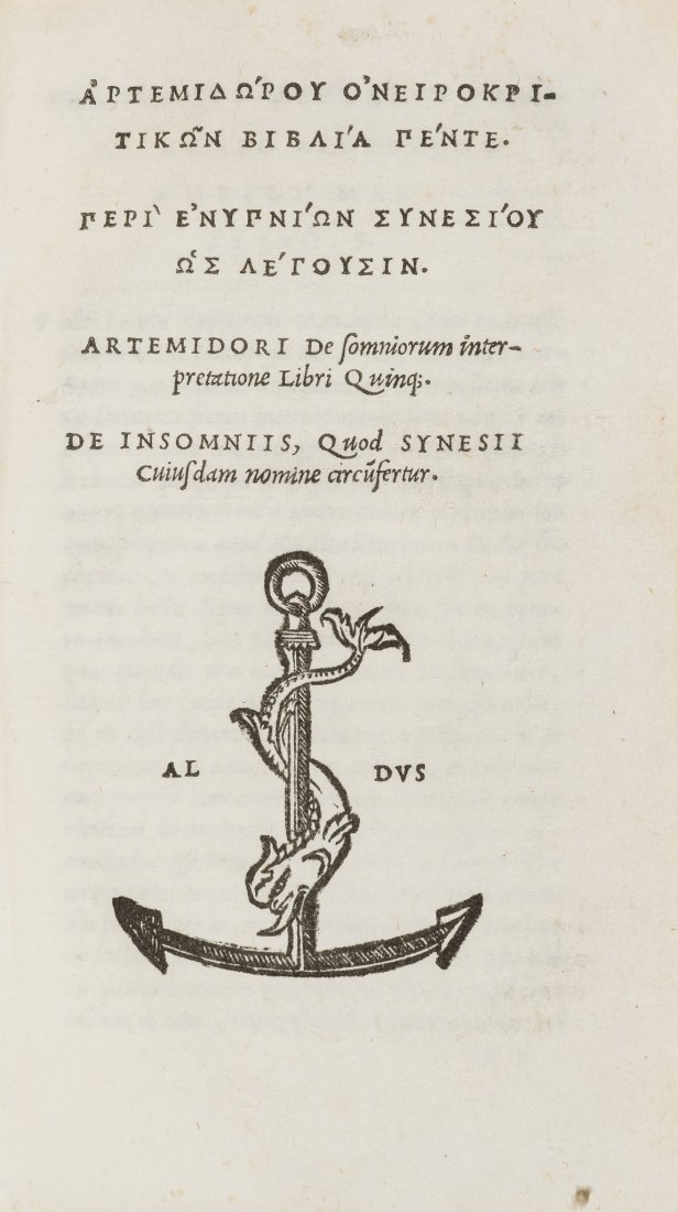 Interpretation of dreams.- Artemidorus, Daldianus. De (1 of 1)