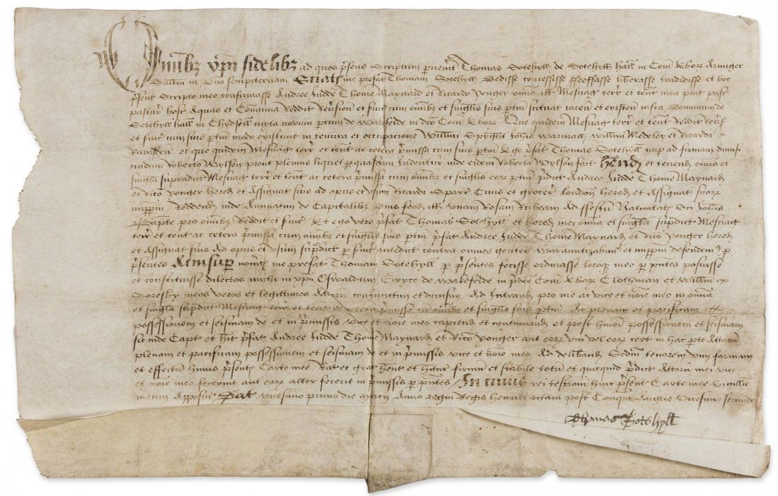 Rose Rent.- Sotehyll (Thomas), Charter, grant of (1 of 1)