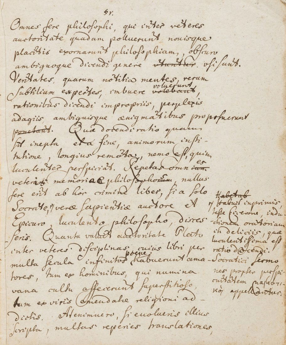 Pythagoras,- III De Tetractis Pythagorae, manuscript in (1 of 1)