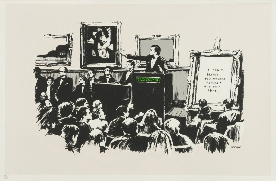Banksy (b.1974) Morons (1 of 1)