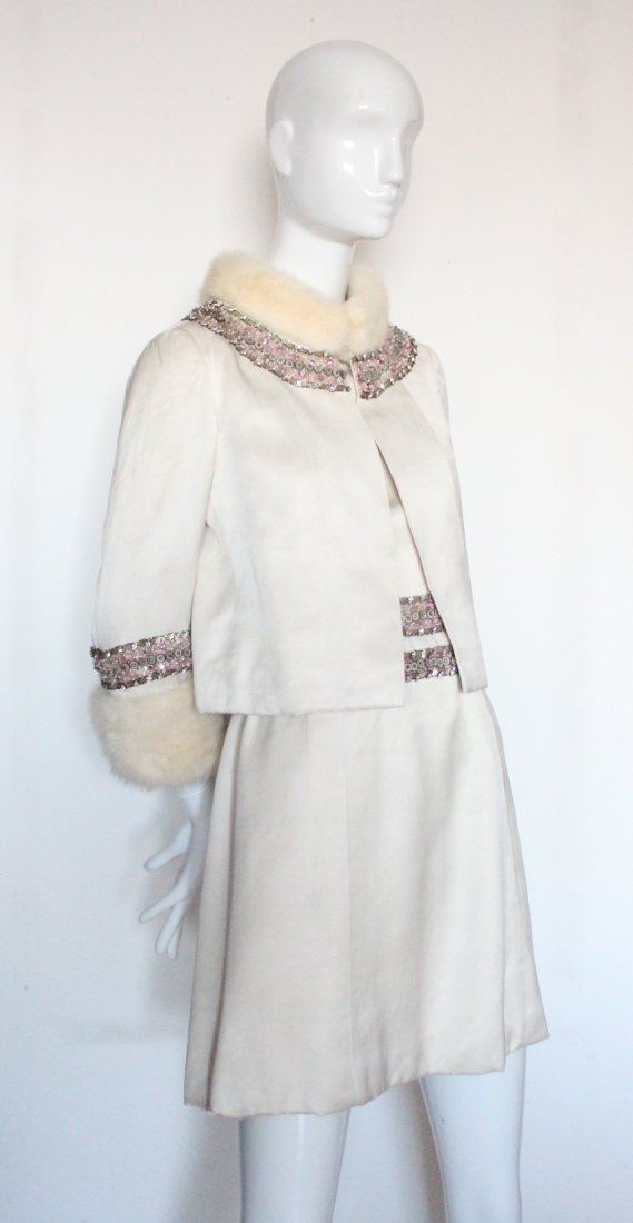 Pierre Balmain Haute Couture Beaded Silk Suit, (1 of 6)