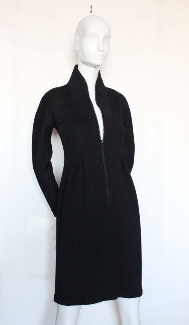Geoffrey Beene Scuba Style Wool Dress, c.1990's (1 of 5)