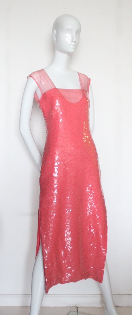 Bill Blass Couture Sequined Evening Dress, c.1990's (1 of 4)