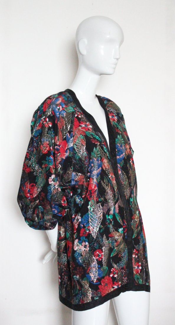 Diane Freis Limited Edition Silk & Lurex Jacket c.1980s (1 of 3)