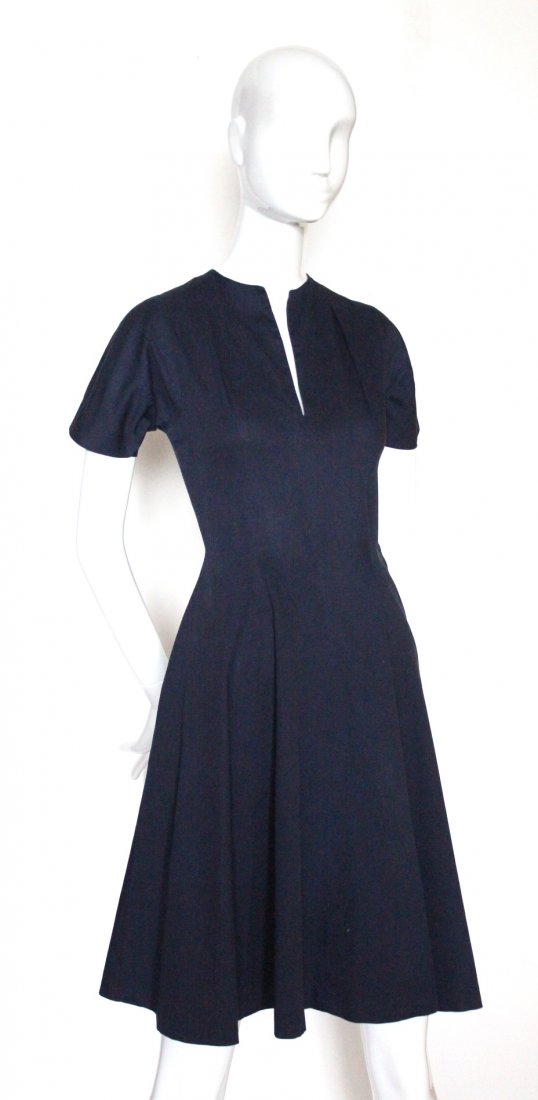 Claire McCardell by Townley Navy Blue Dress, ca. 1950's (1 of 3)