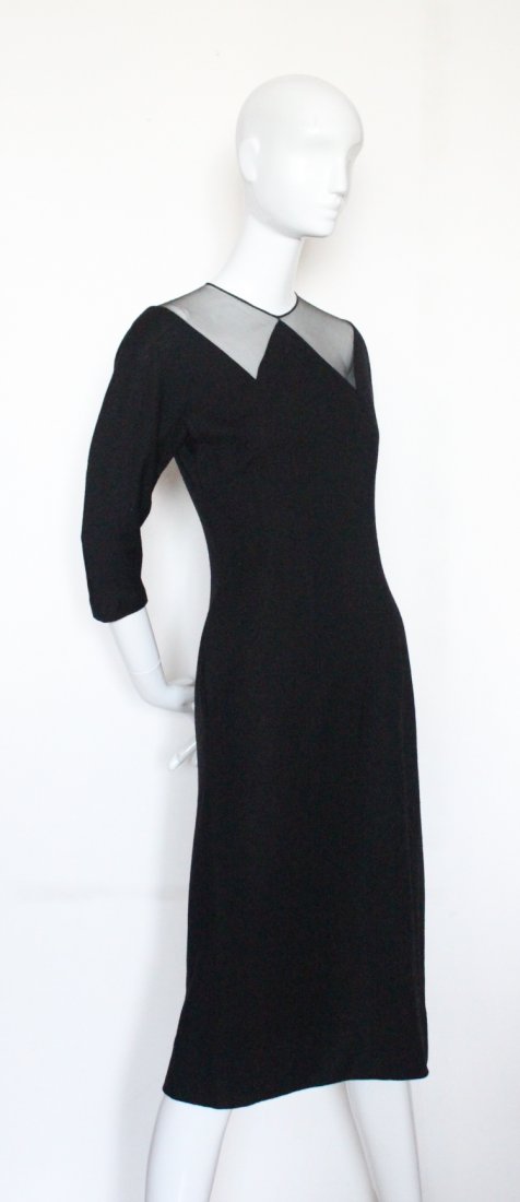 Nat Kaplan Black Knit Dress, ca. 1950's (1 of 4)