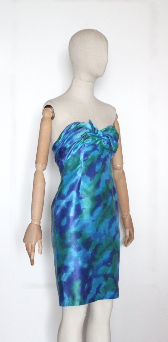 Loris Azzaro Couture Strapless Dress, ca. 1980's (1 of 4)
