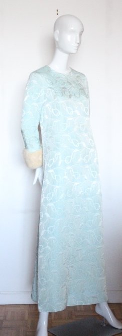 Henri Bendel Brocade Evening Dress, ca. 1960's (1 of 5)