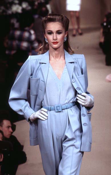 Yves Saint Laurent Couture Pale Blue Coat, S/S 1996 (1 of 5)