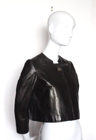 Bill Blass Sheep Skin Leather Jacket, ca. 2000's (1 of 4)