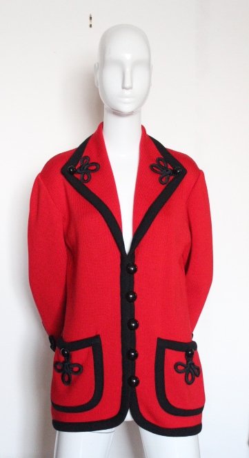 Givenchy Couture Red & Black Jacket, F/W 1993 (1 of 6)