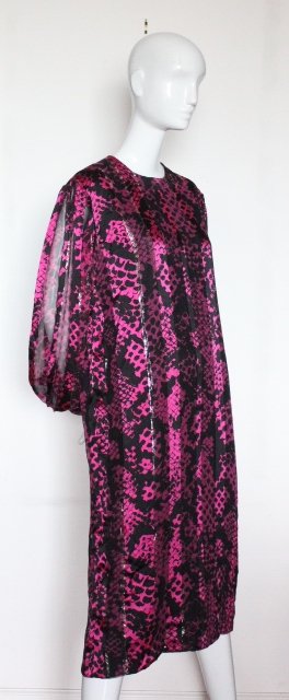 Adele Simpson Silk & Metallic Dress, ca. 1970's (1 of 4)