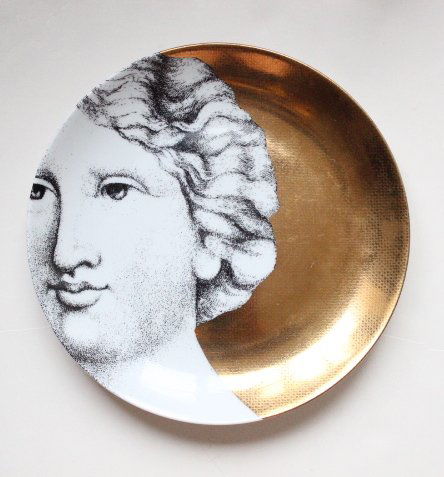 Fornasetti Eva #12 Plate, ca. 1980'-90's (1 of 2)