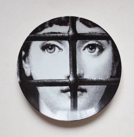Fornasetti Tema E Variazioni #121 Plate,ca. 1950s-70s (1 of 2)