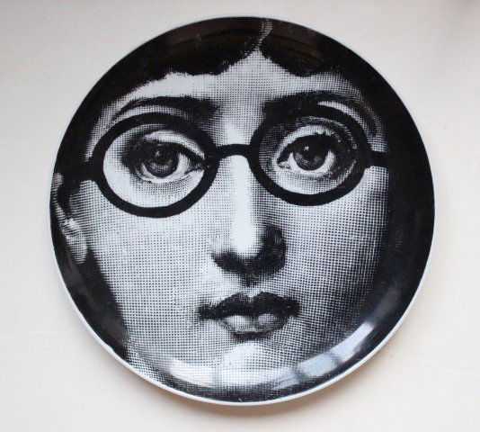 Fornasetti Tema E Variazioni #26 Plate, c.1950s (1 of 2)