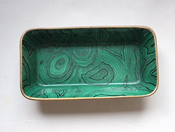 Fornasetti Malachite Plate, ca. 1950's. (1 of 3)