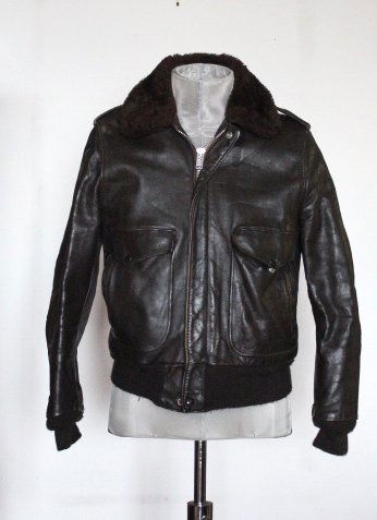 Schott NYC Leather Men's Flight Jacket, ca. 1950's-70's (1 of 3)