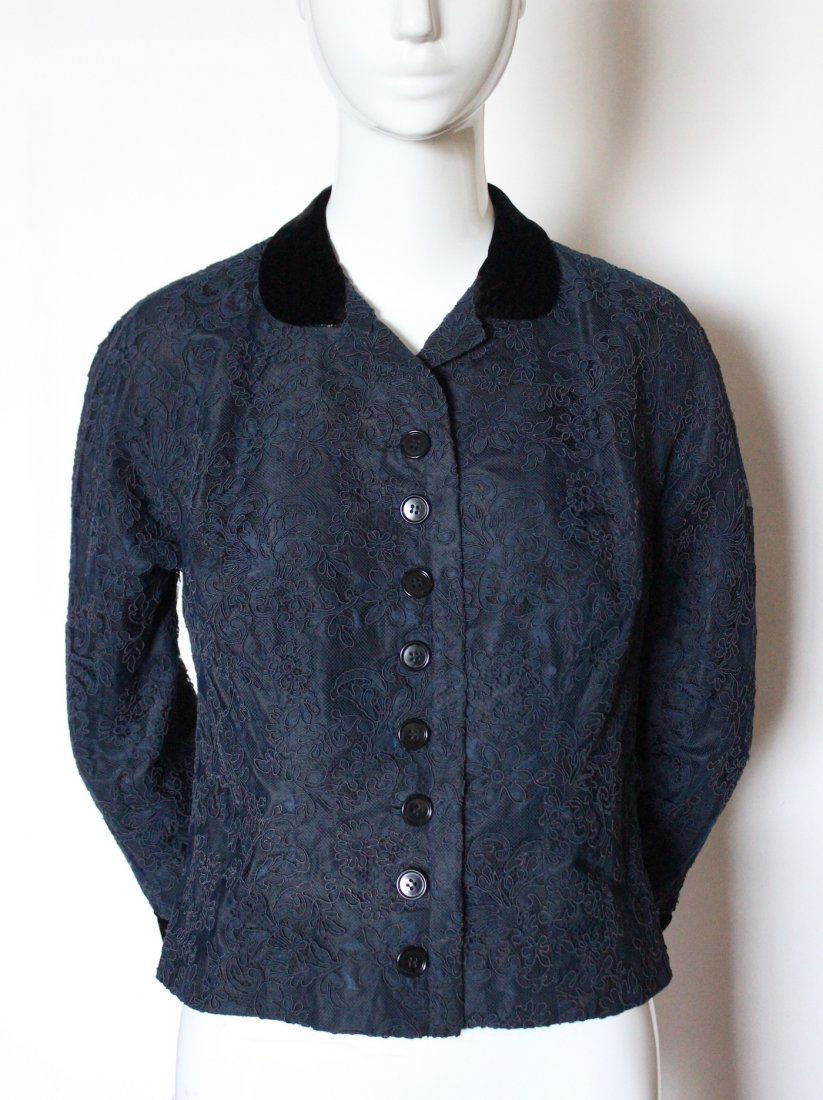 Balenciaga Eisa Haute Couture Lace Jacket, ca. 1950's (1 of 4)