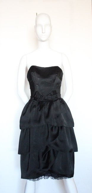 ysl black dress