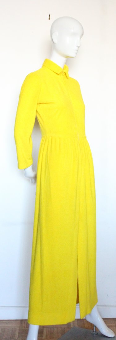 Henri Bendel Yellow Terry Cloth Beach Dress, ca.1970s (1 of 5)