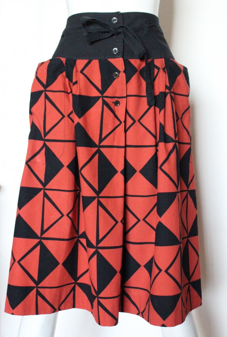Guy Laroche Difussion Cotton Skirt, ca. 1970's (1 of 3)