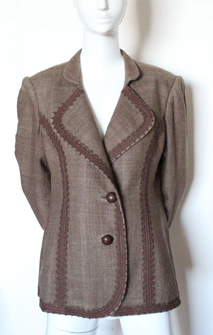 Raffaella Curiel Haute Couture Silk Jacket, ca.1980's (1 of 3)