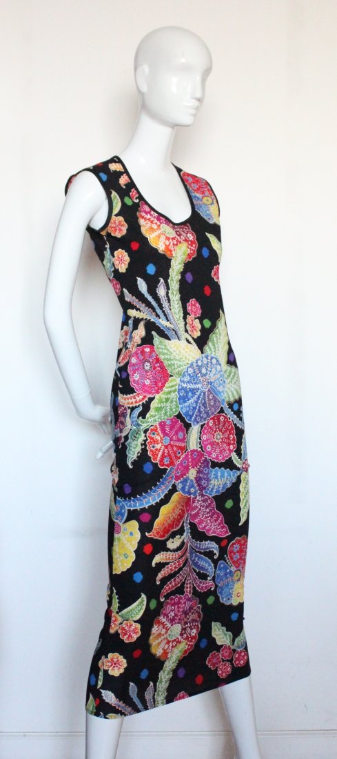 Gianni Versace Couture Floral Print Dress, S/S 1993 (1 of 4)