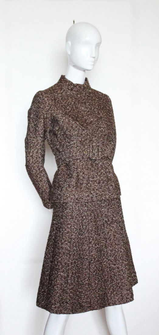 Carven Haute Couture Brown Tweed Suit, F/W 1970 (1 of 4)