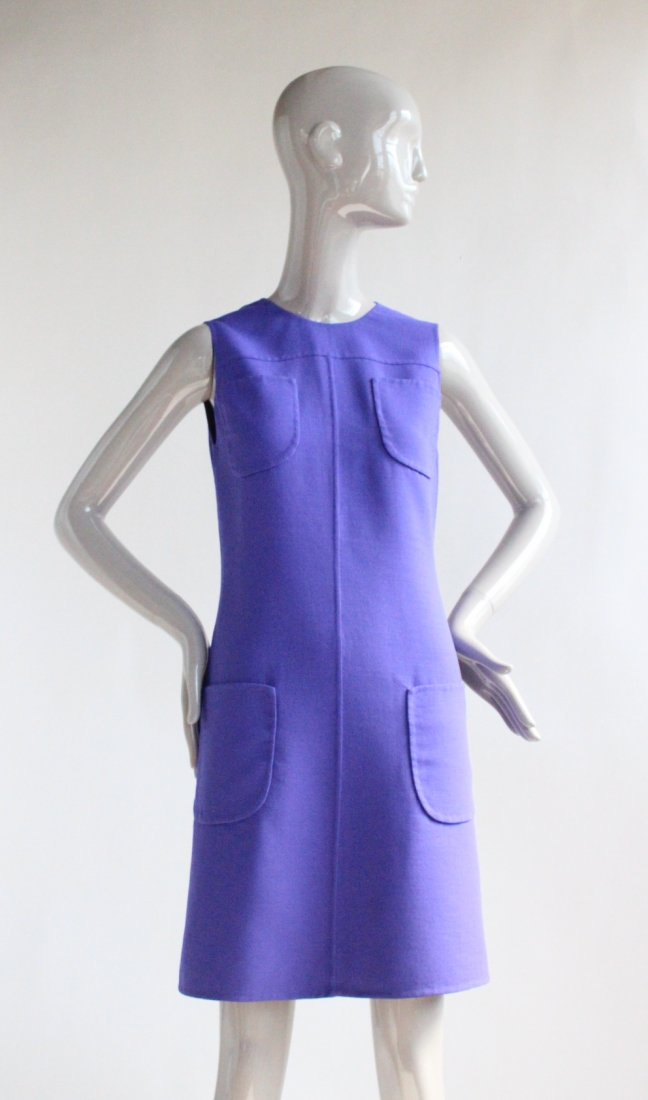 Gianni Versace Couture Purple Wool Dress, F/W 1996 (1 of 5)