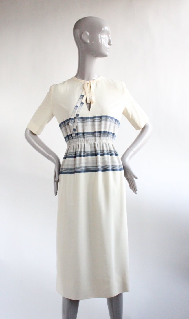 Christian Dior Haute Couture Silk Day Dress, S/S 1976 (1 of 4)