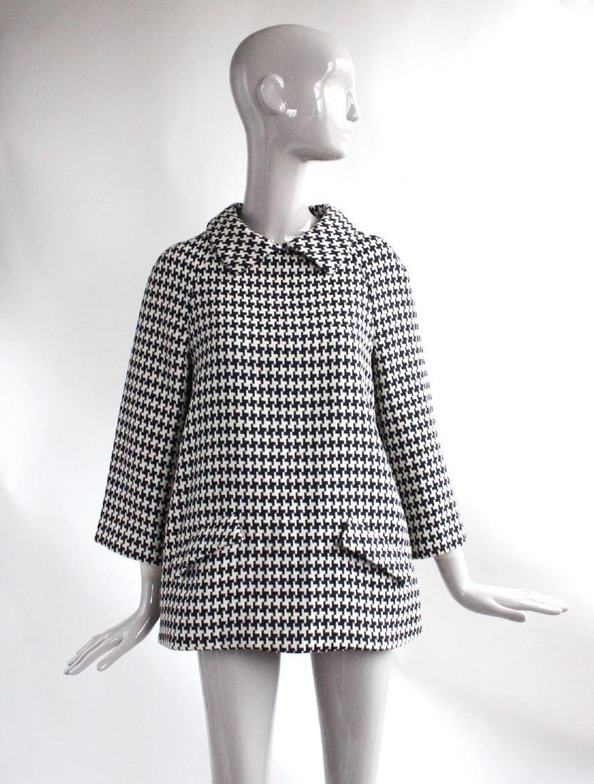 Geoffrey Beene Black & White Wool Tunic, ca. 1960's (1 of 3)