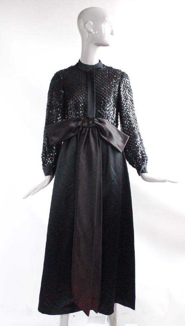 Bonwit Teller Sequined Maxi Dress, ca. 1970's (1 of 4)