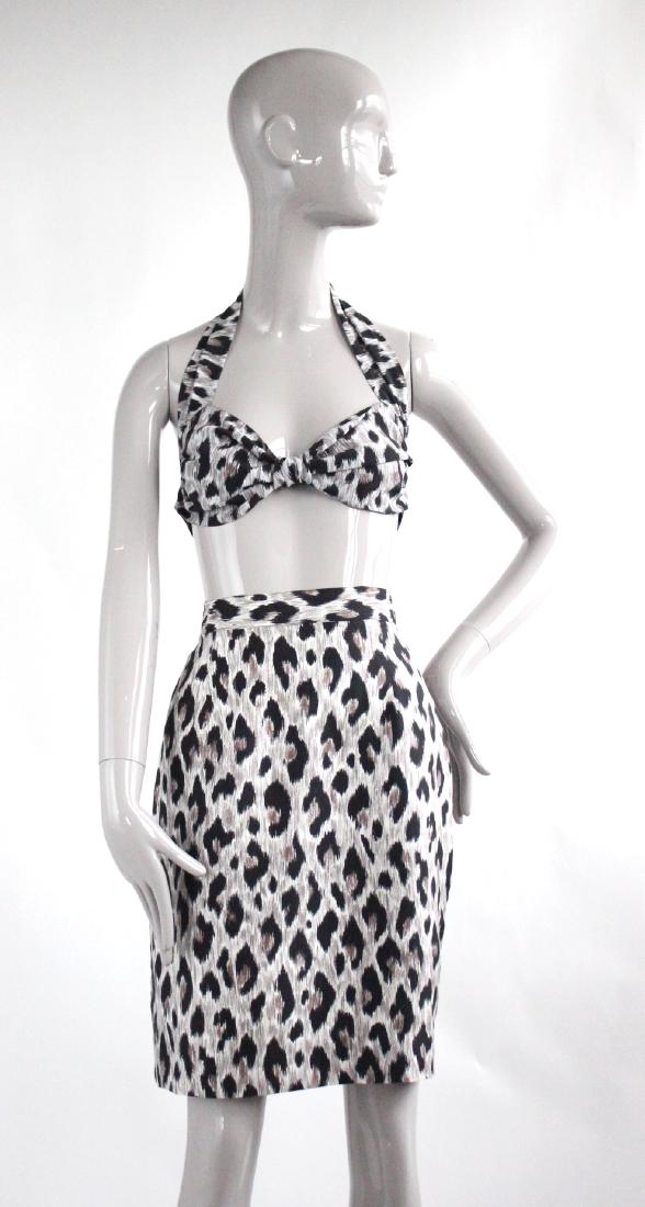 Perry Ellis by Marc Jacobs Leopard Print Silk Set 1992 (1 of 3)