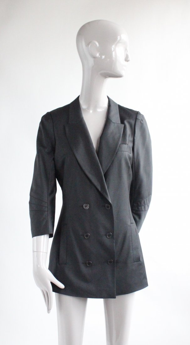 Alexander Wang Black Wool & Silk Jacket, 2010's (1 of 3)