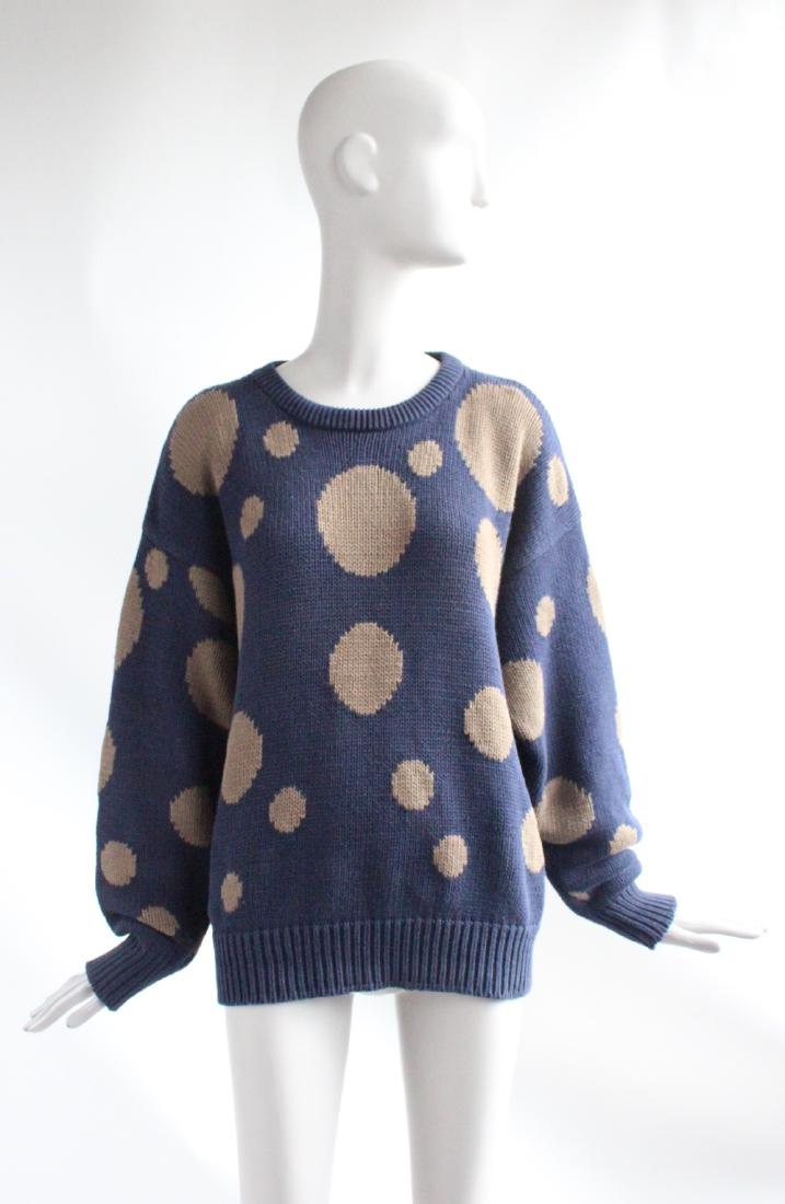 Perry Ellis by Marc Jacobs Polka Dot Sweater, F/W 1991 (1 of 3)