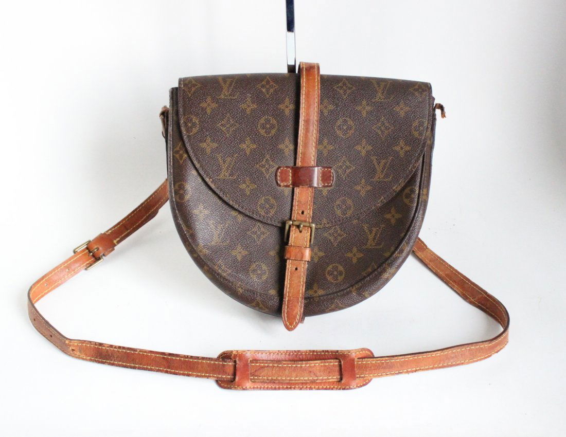 Louis Vuitton Monogram Chantilly Crossbody Bag, c.1970s: Louis Vuitton Monogram Chantilly Crossbody Bag, c.1970s. Made in France.