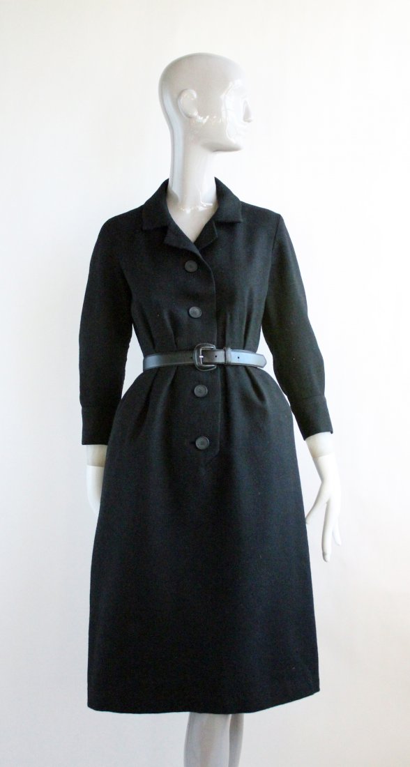 Christian Dior Demi Couture Black Dress, 1950's (1 of 4)