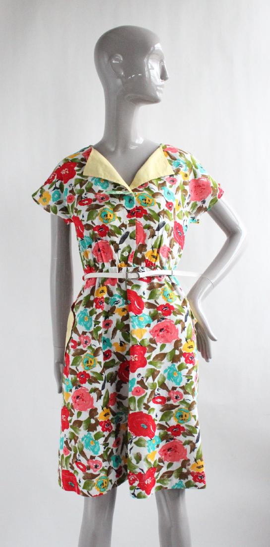 Floral Summer Dress, ca. 1970's (1 of 3)