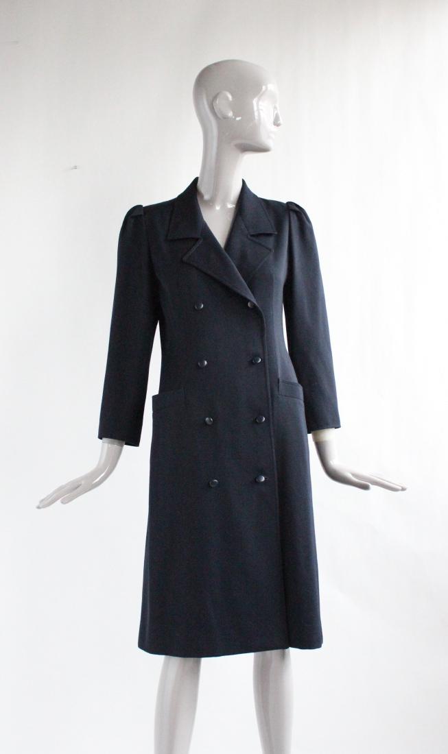Chloe by Lagerfeld Navy Wool Coat, 1970's (1 of 2)