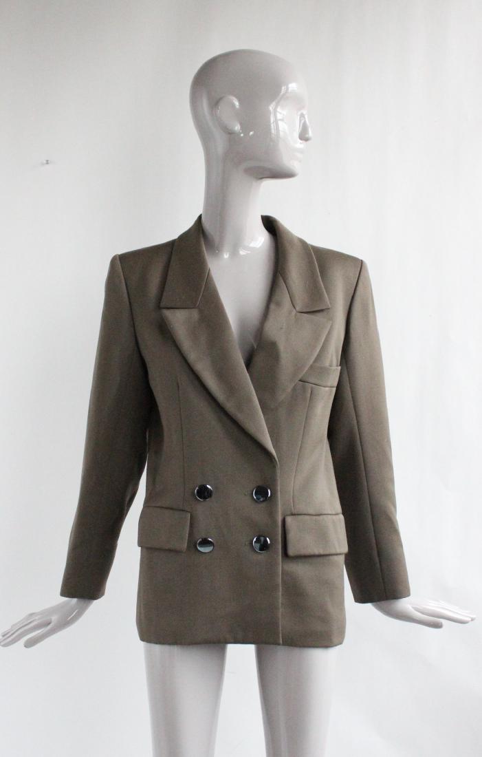 Yves Saint Laurent Olive Green Jacket, F/W 1990 (1 of 3)