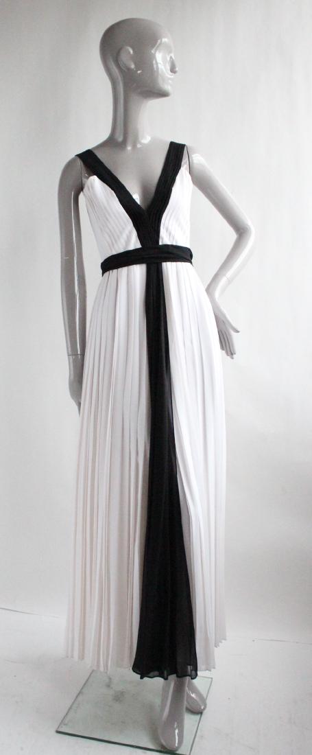 Luca Luca Black & White Silk Dress, 2010's (1 of 4)