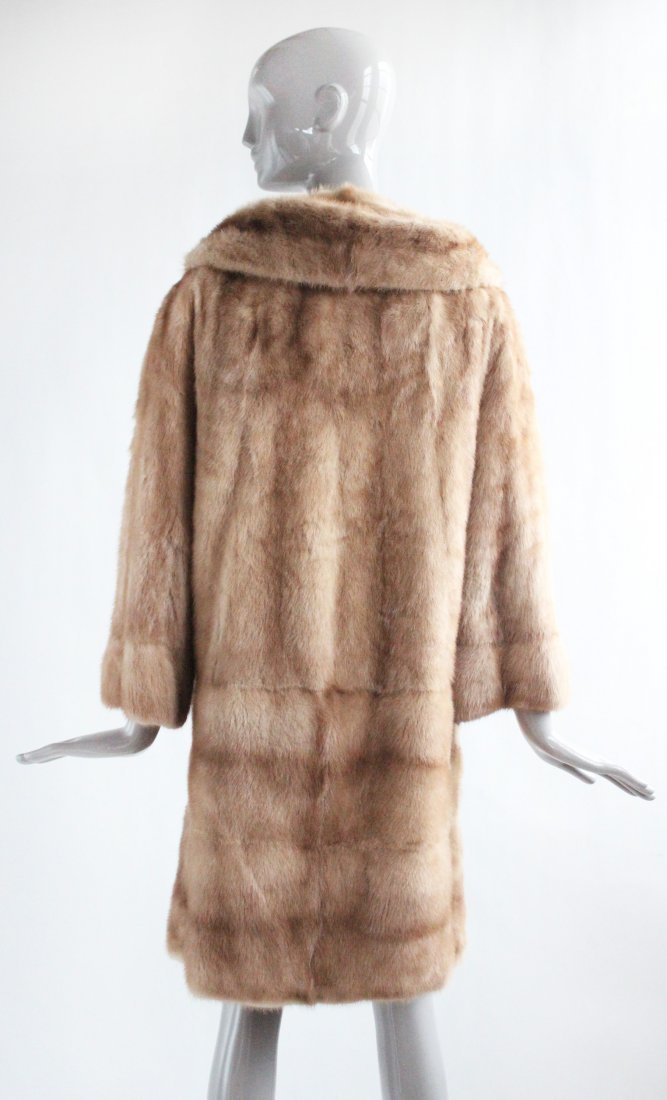 Light Brown Mink Fur Coat, ca. 1960's (1 of 2)