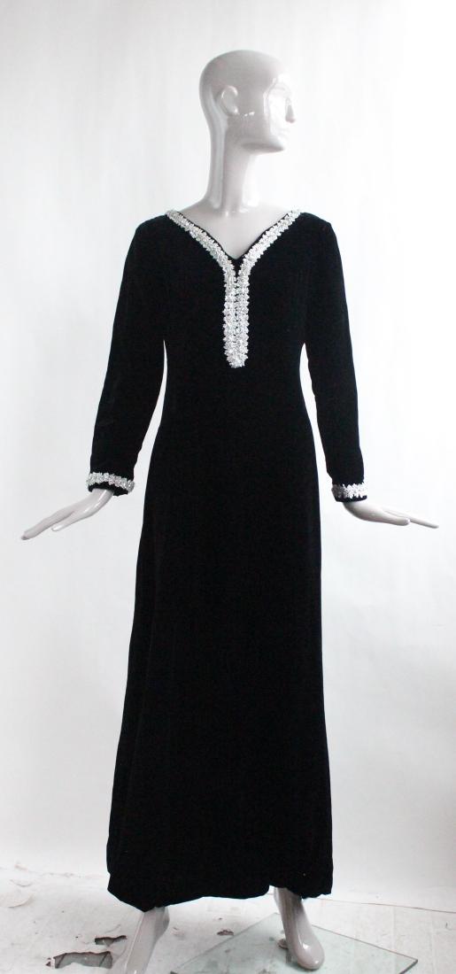 velvet caftan dress