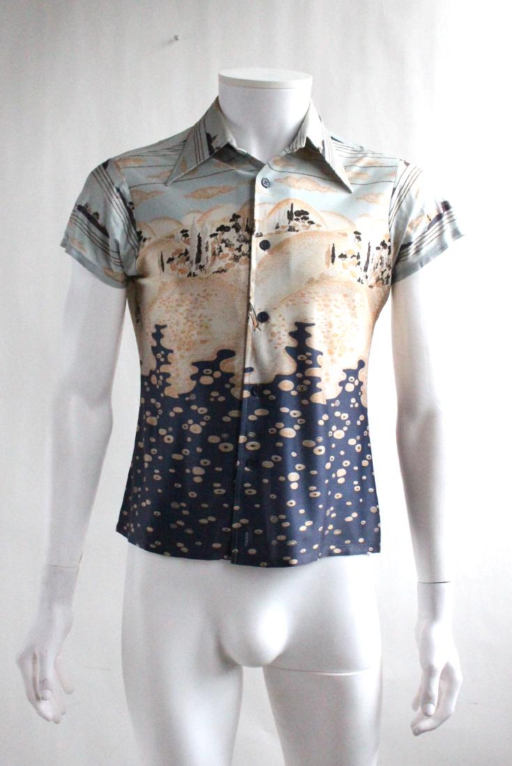 Van Hausen Polyester Jersey Men's Shirt, 1970s (1 of 3)